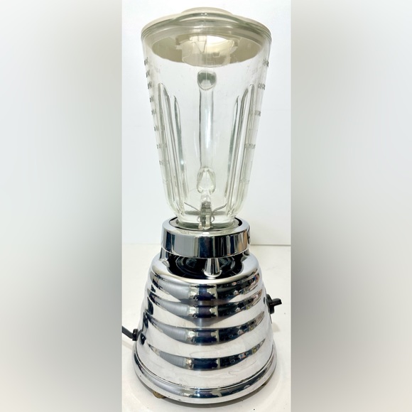 Vintage 1950's Oster Osterizer Model 403 Beehive Chrome 4 Cup 2 Speed Blender - Picture 7 of 12
